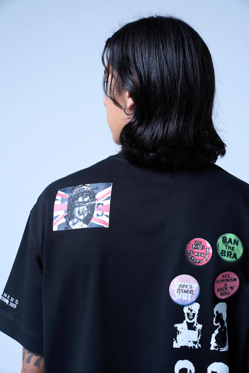 Sinners stamps black t-shirt