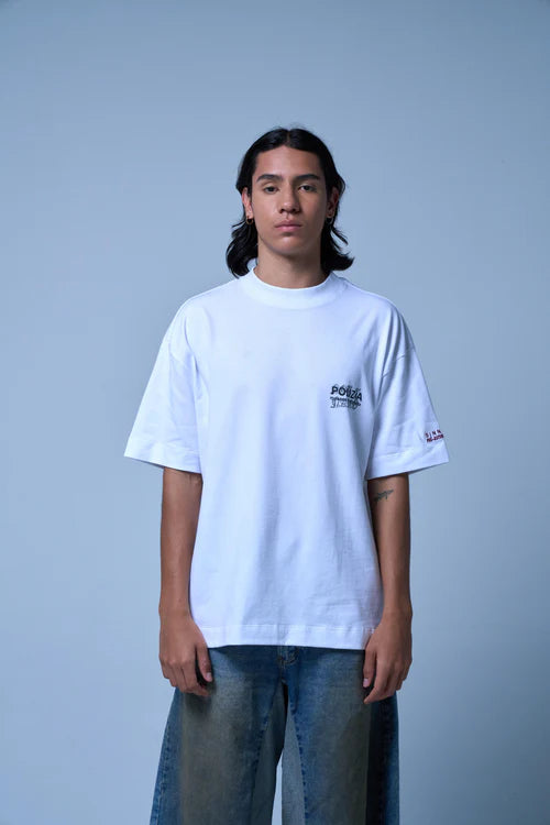 Sinners polizia white t-shirt