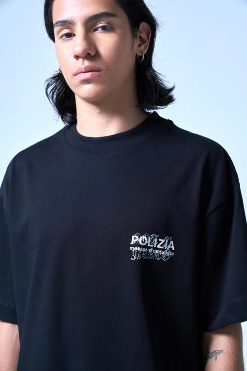 Sinners polizia black t-shirt
