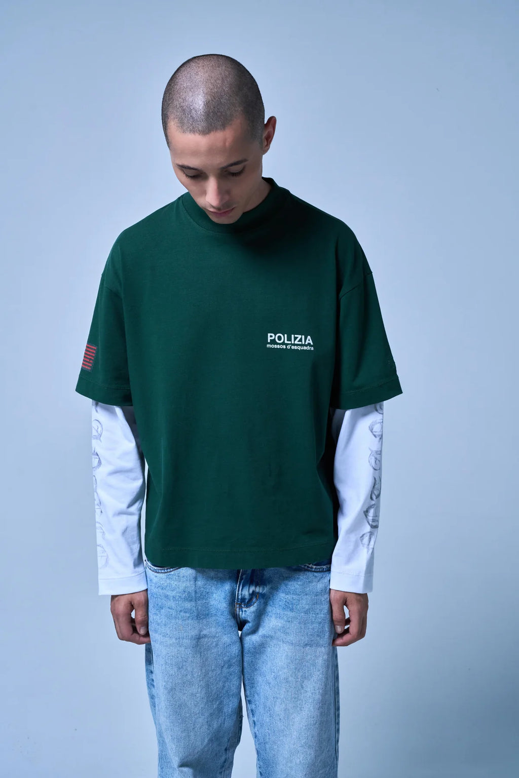 Sinners polizia green double sleeve