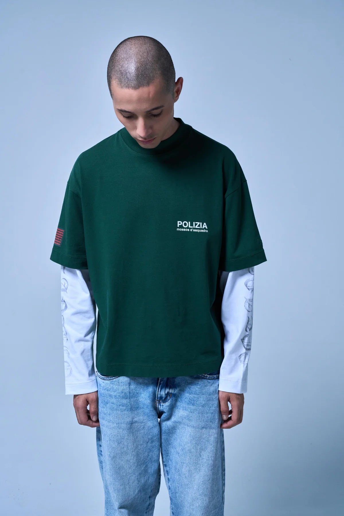 Sinners polizia green double sleeve
