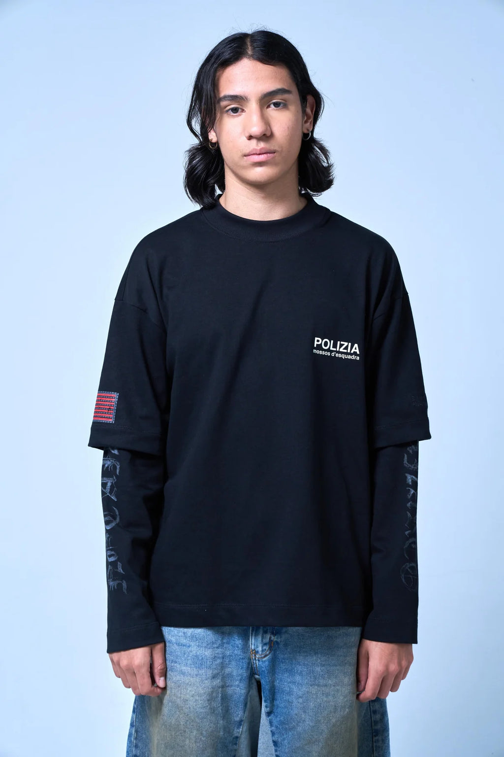 Sinners Polizia Black Double Sleeve
