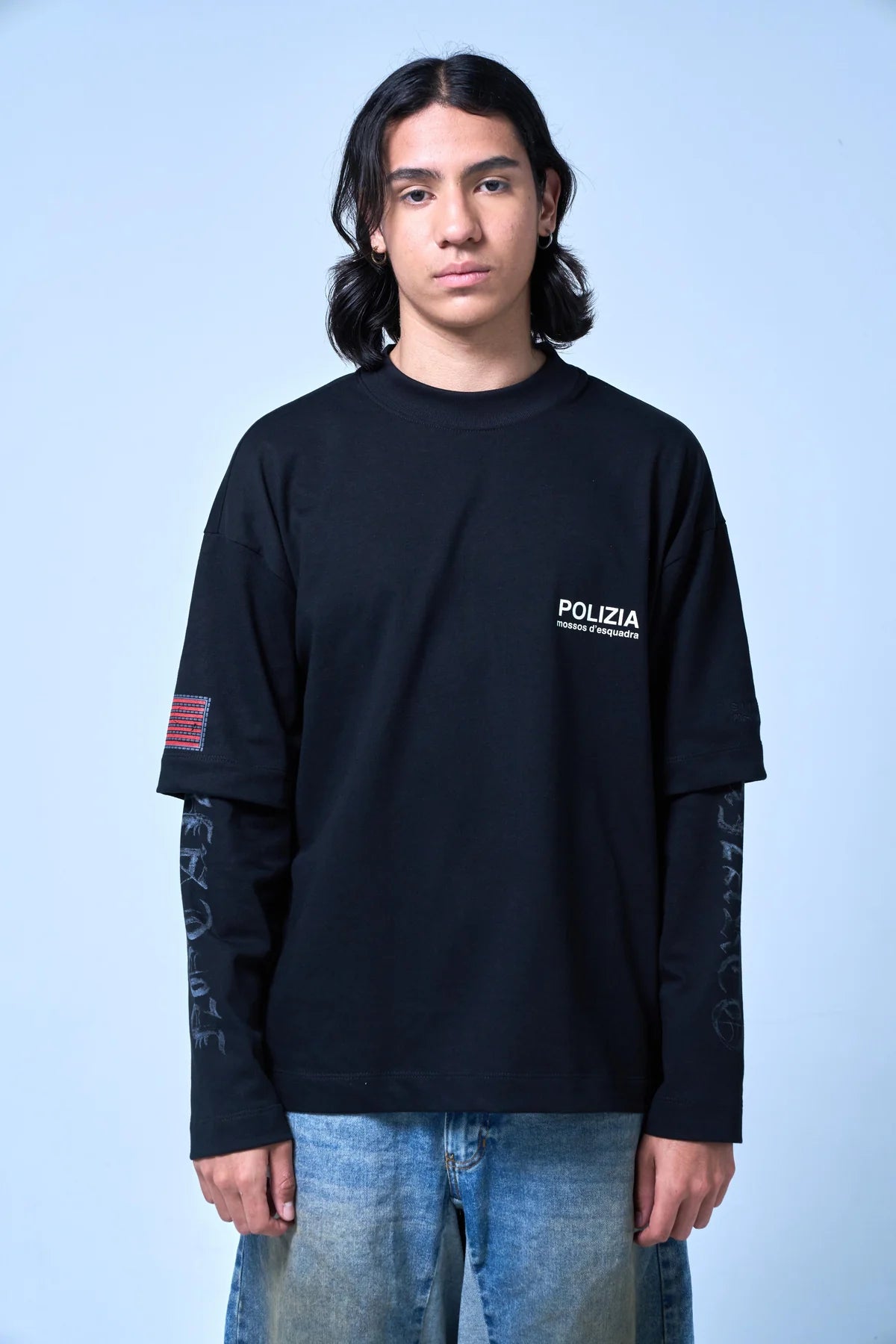 Sinners Polizia Black Double Sleeve