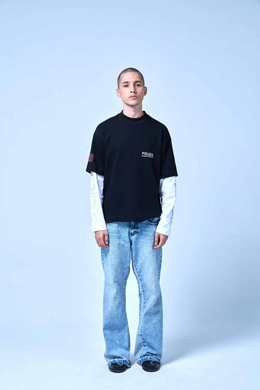 Sinners polizia black/white double sleeve