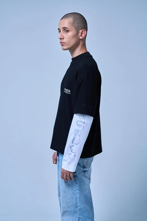 Sinners polizia black/white double sleeve