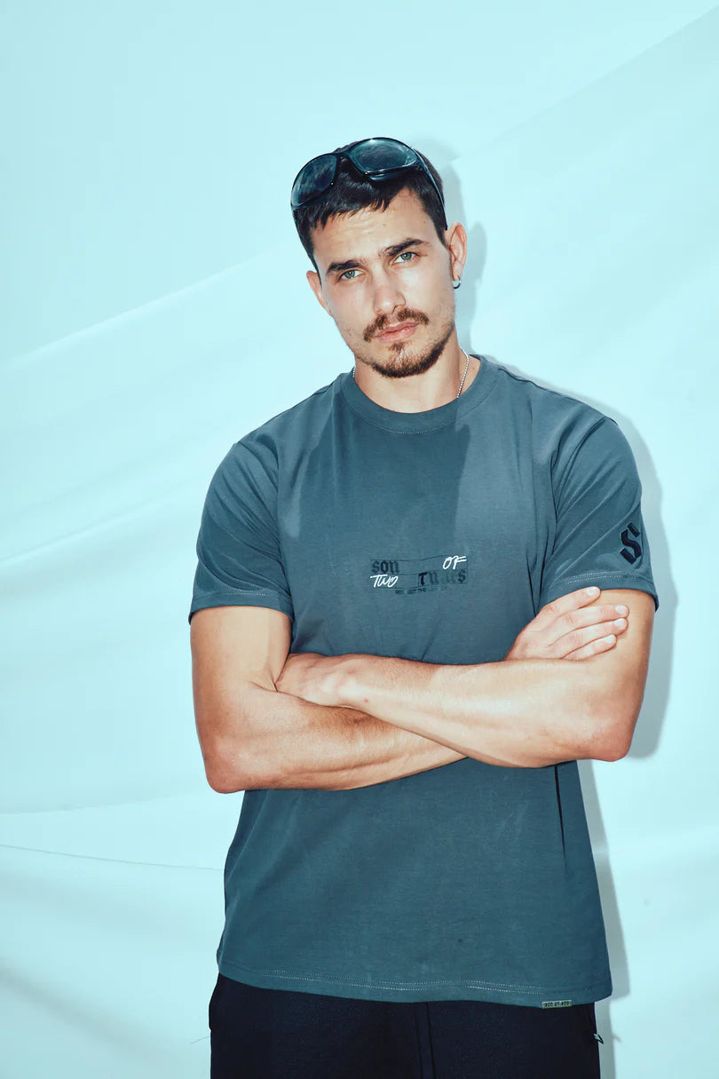 Son of son Regular fit dark grey son of two times TSH004