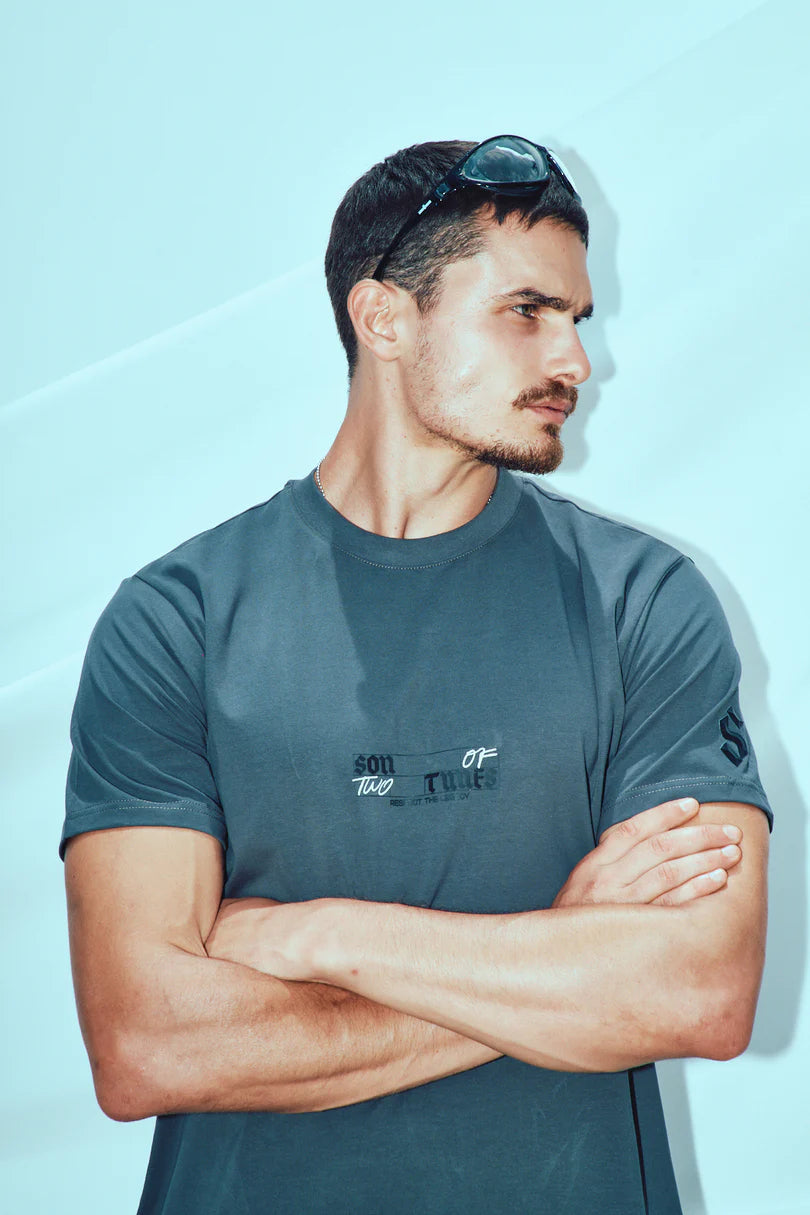 Son of son Regular fit dark grey son of two times TSH004