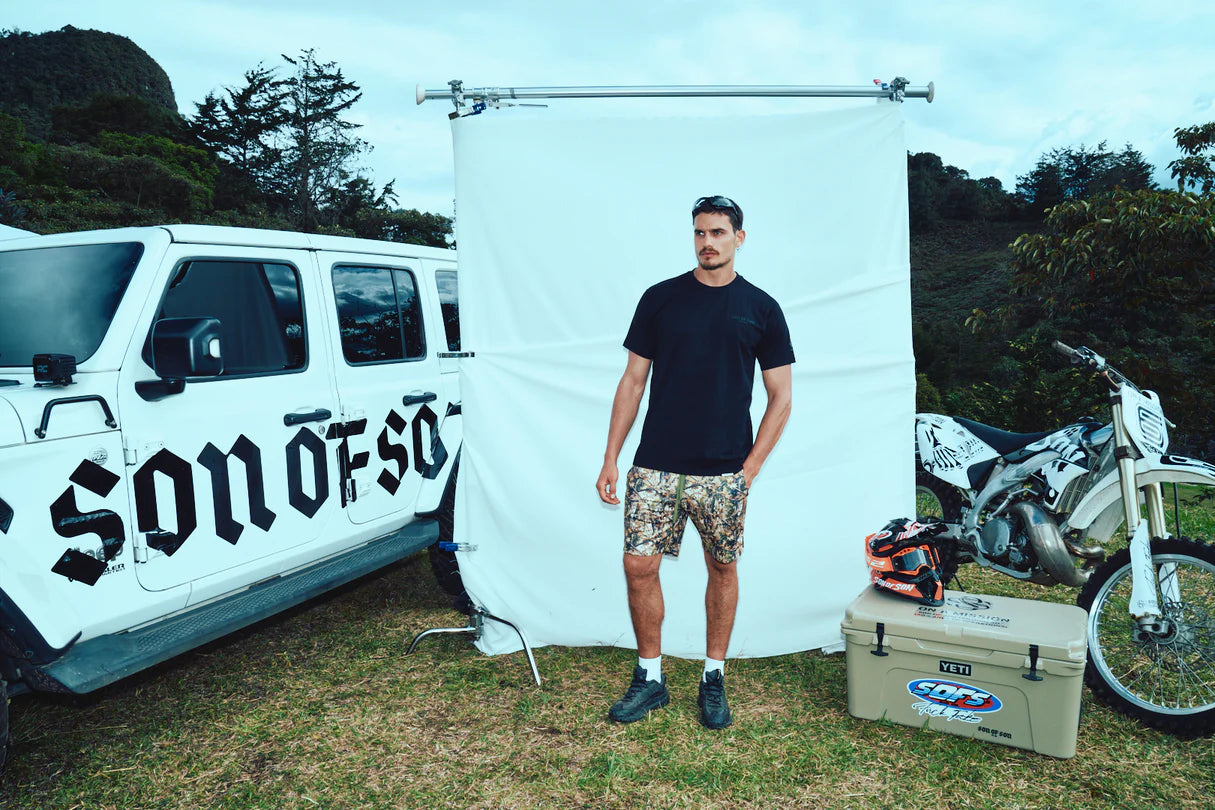 Son of son Regular fit black sofs travel TSH001