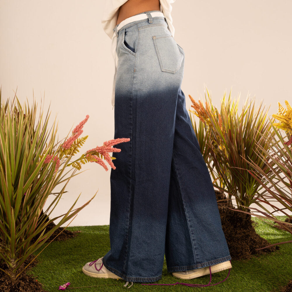 Mede denim sumerged elephant boot