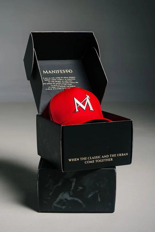 Manifesto gorra peccatori color roja