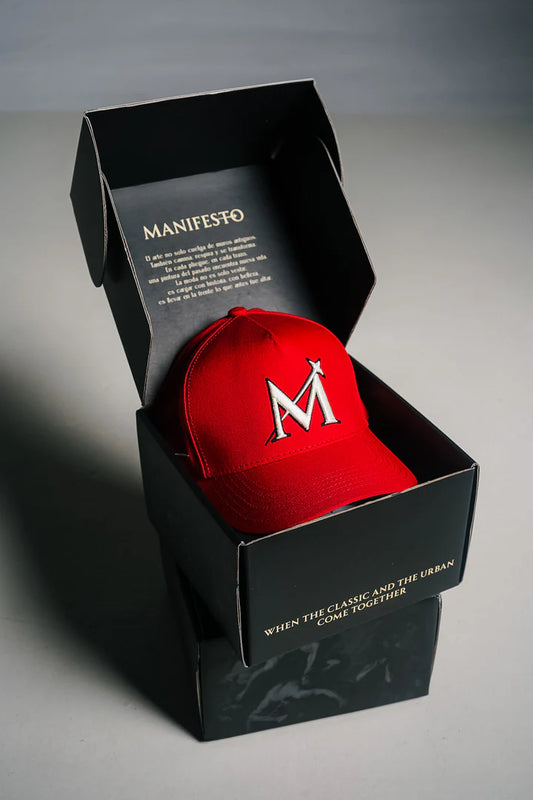Manifesto gorra peccatori color roja