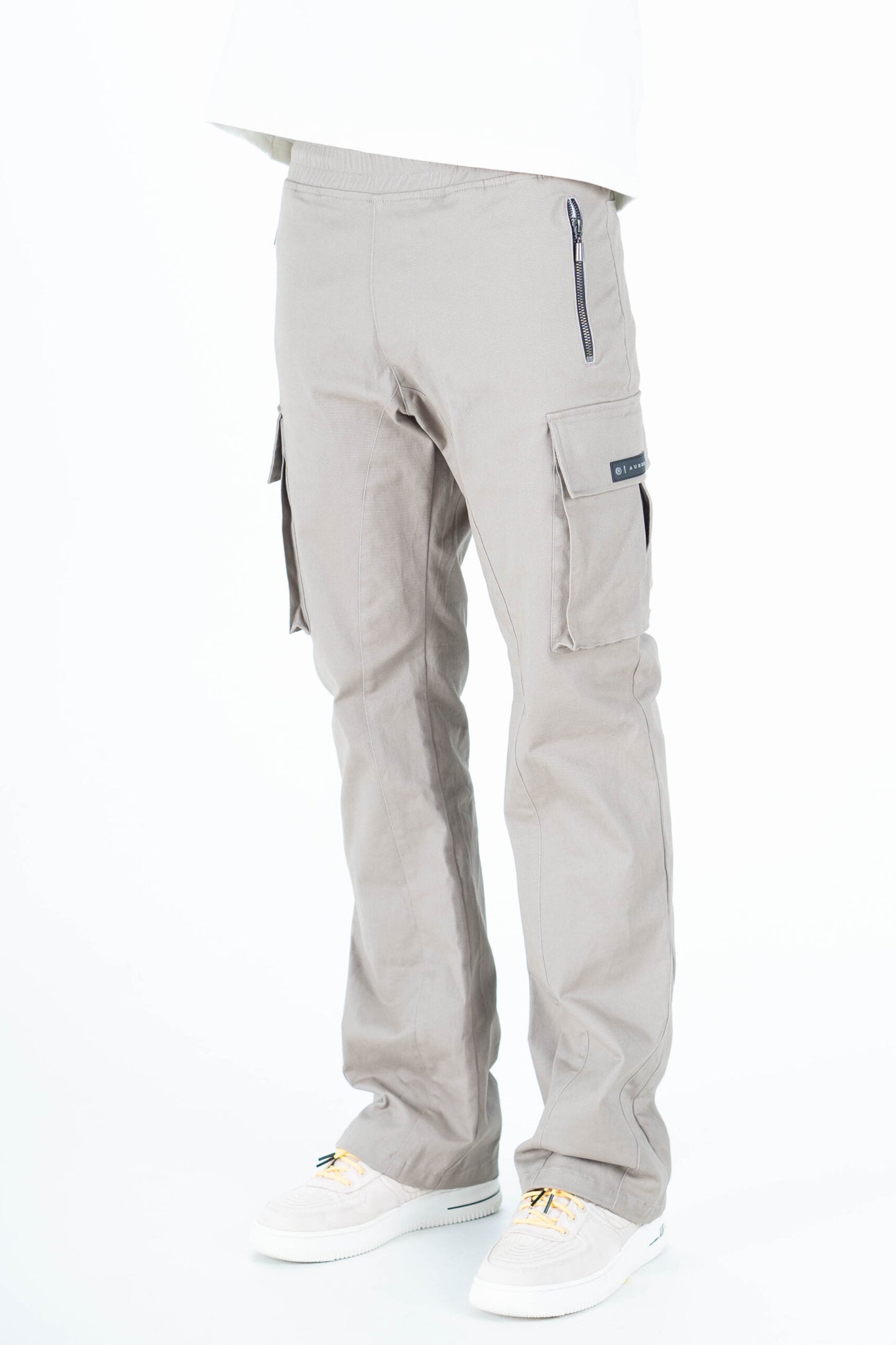 AURUM GREY SAND TEMPLE CARGO PANTS