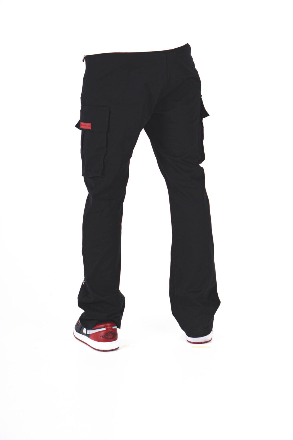 Aurum black wide cargo pants