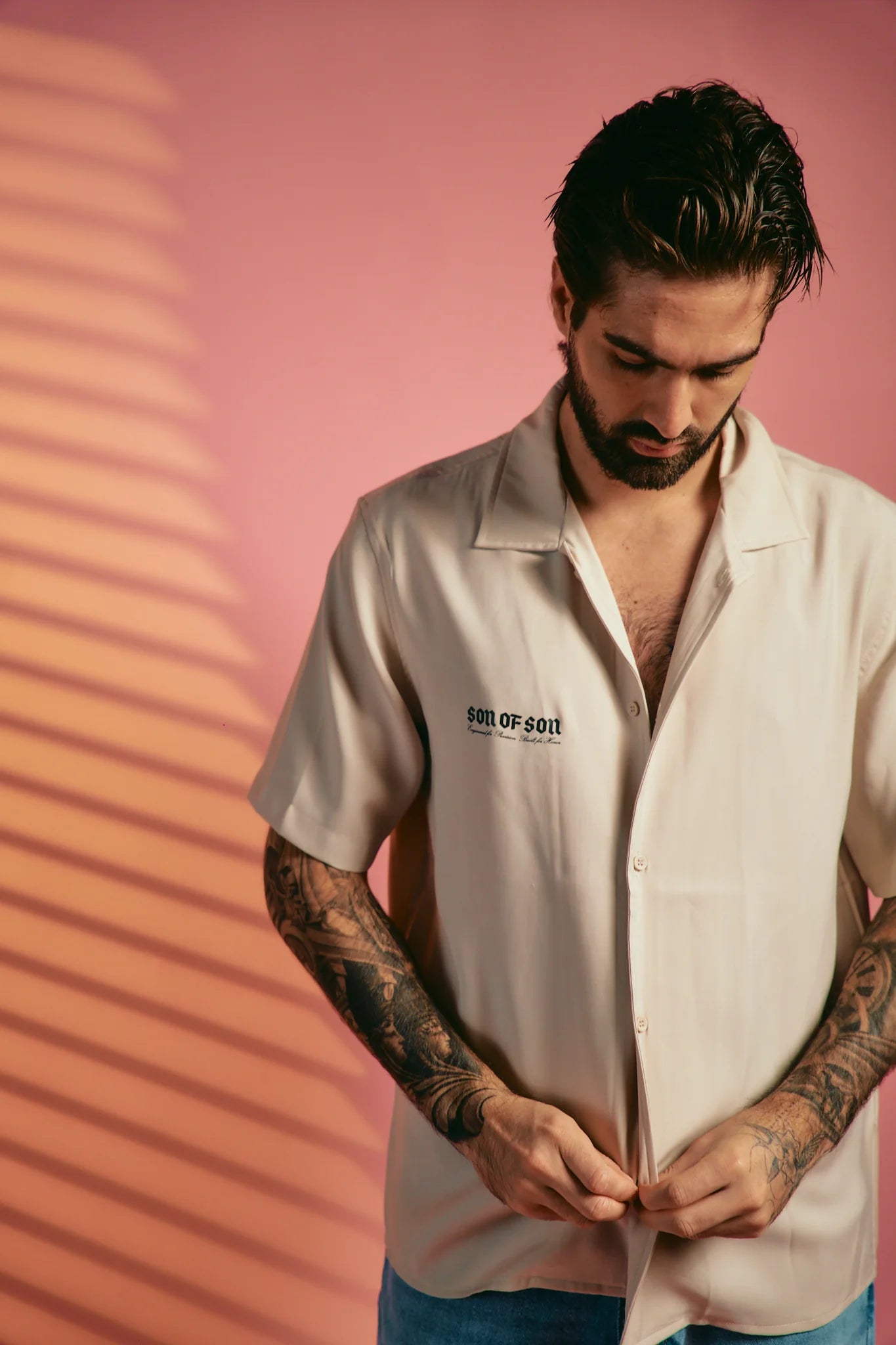 Son of son Kindred Camp Shirt — Beige SH-001