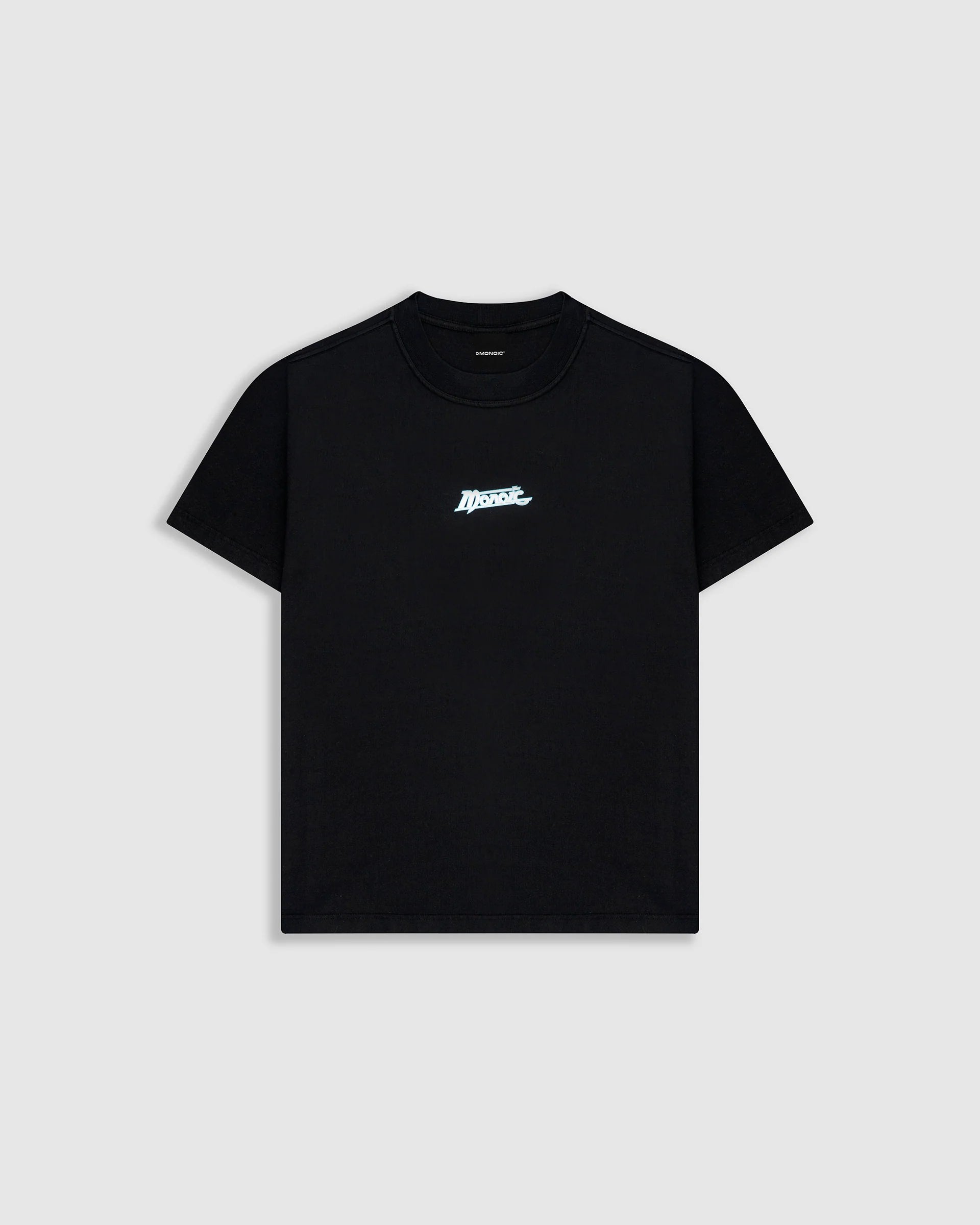 Monoic Camiseta Oversized Records - Negro Oscuro