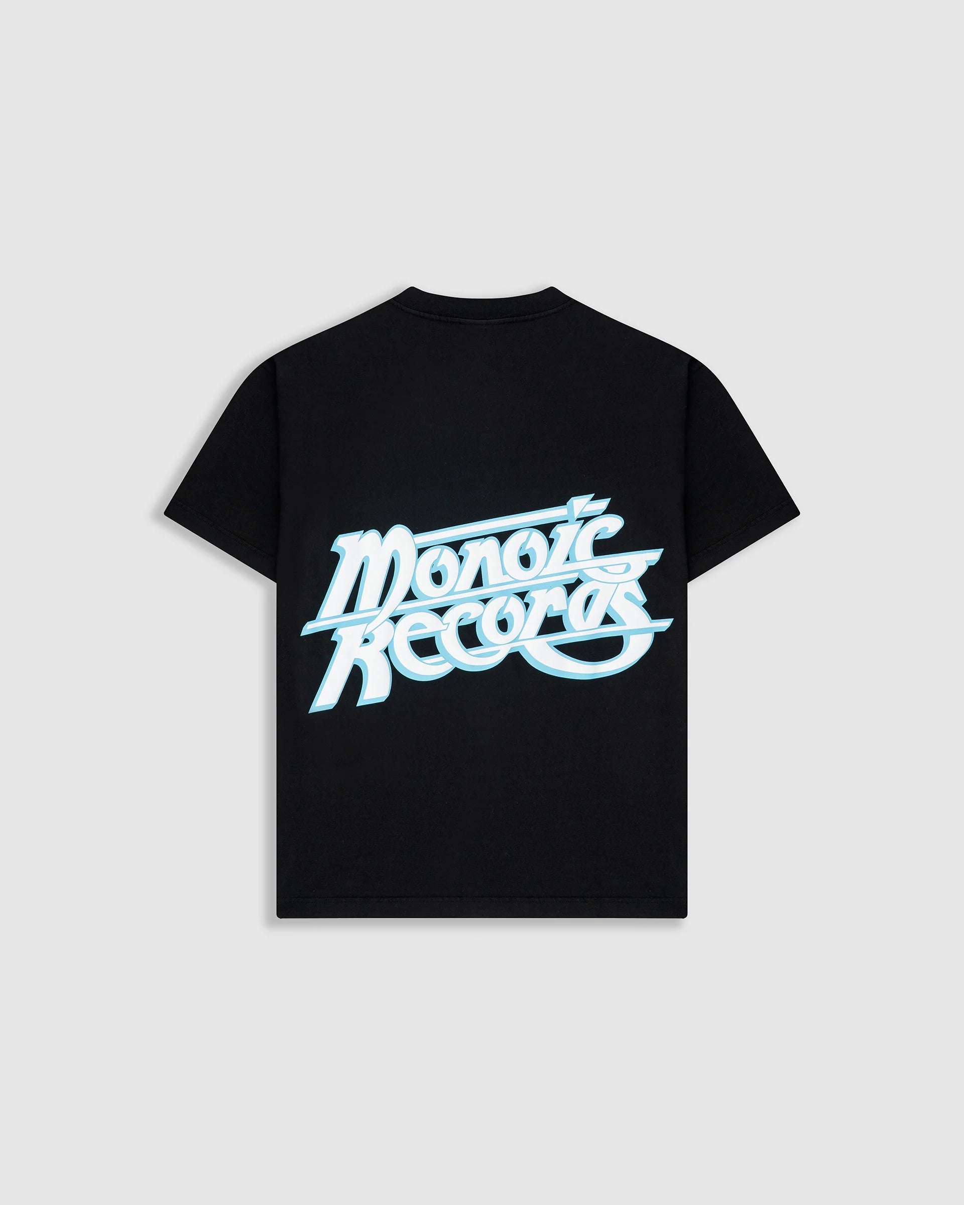 Monoic Camiseta Oversized Records - Negro Oscuro