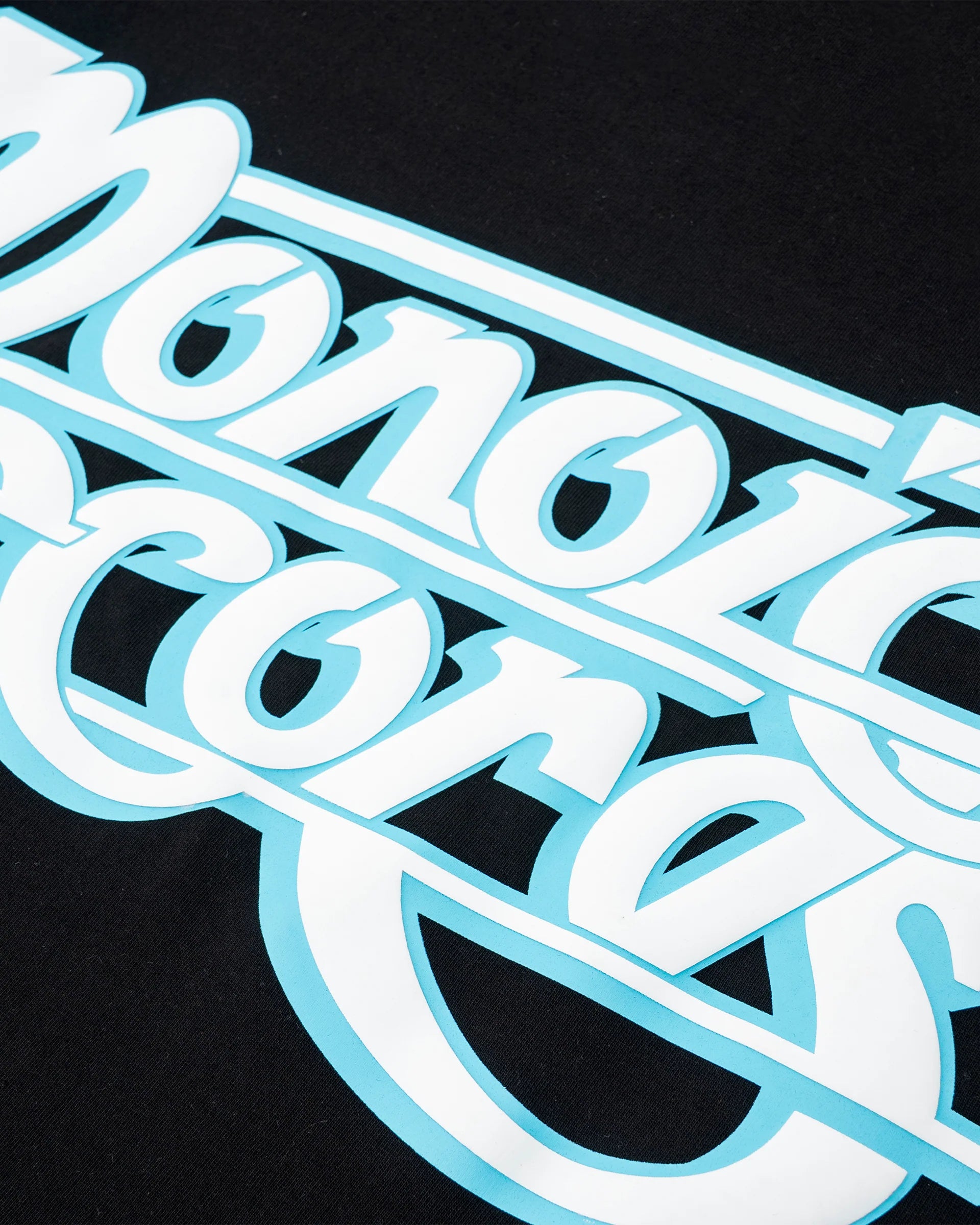 Monoic Camiseta Oversized Records - Negro Oscuro