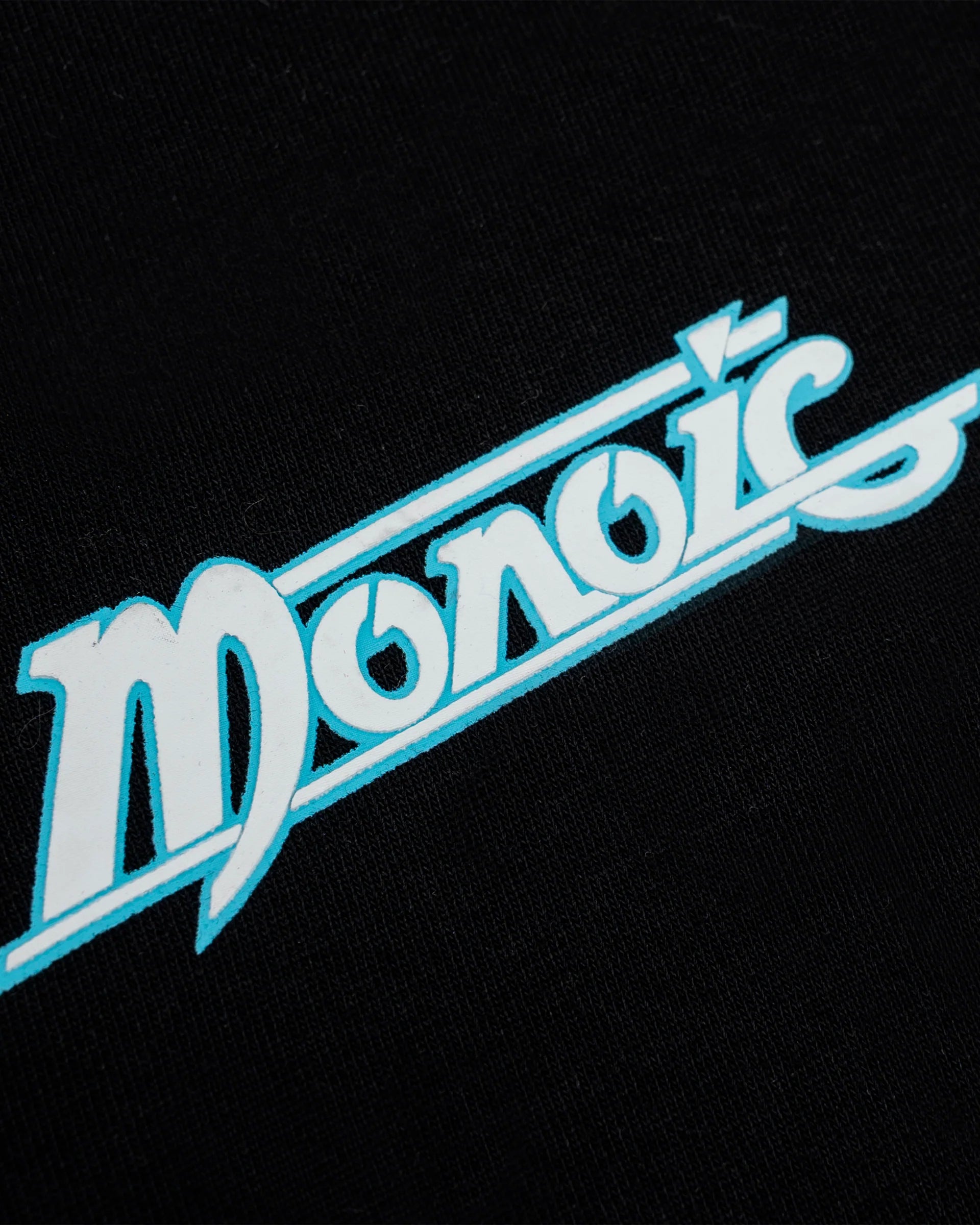 Monoic Camiseta Oversized Records - Negro Oscuro