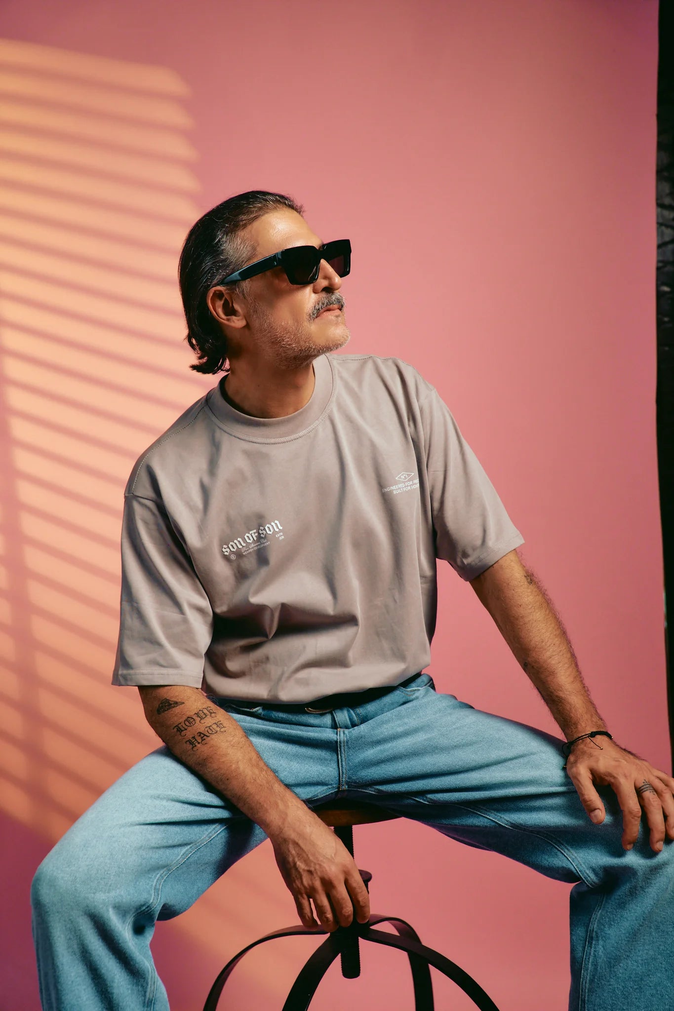 Son of son Model 70 Oversized T-Shirt — Grey OT-124