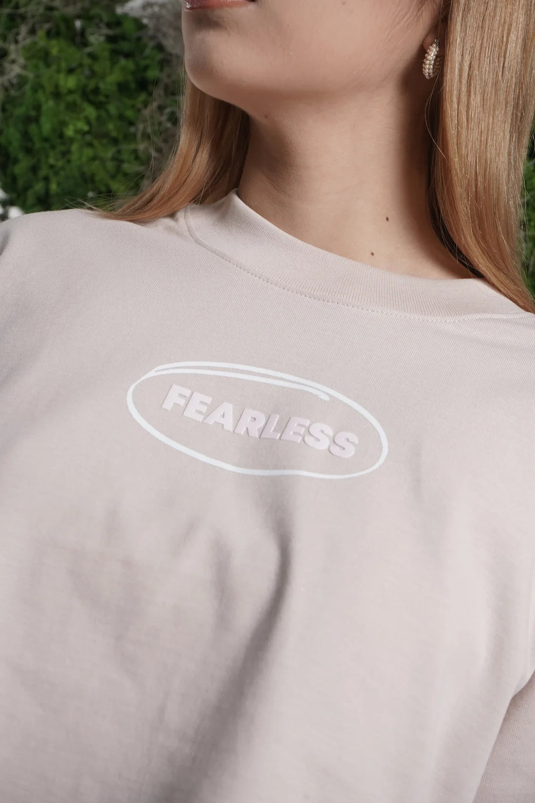Controversy Crop Fearless Beige