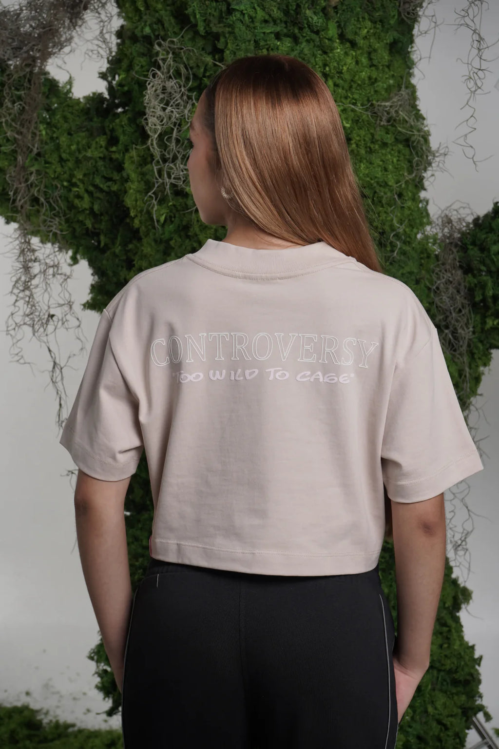 Controversy Crop Fearless Beige