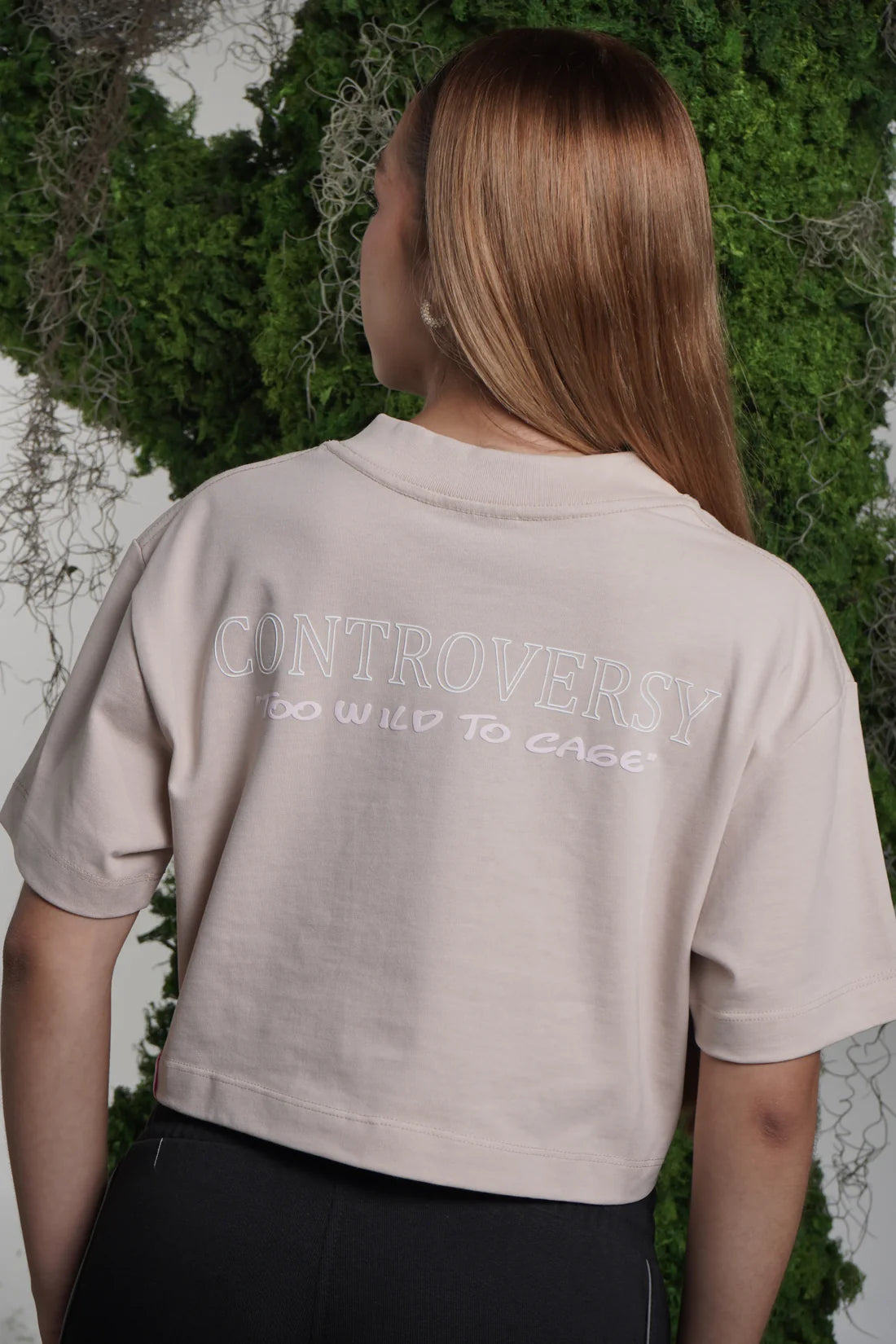 Controversy Crop Fearless Beige