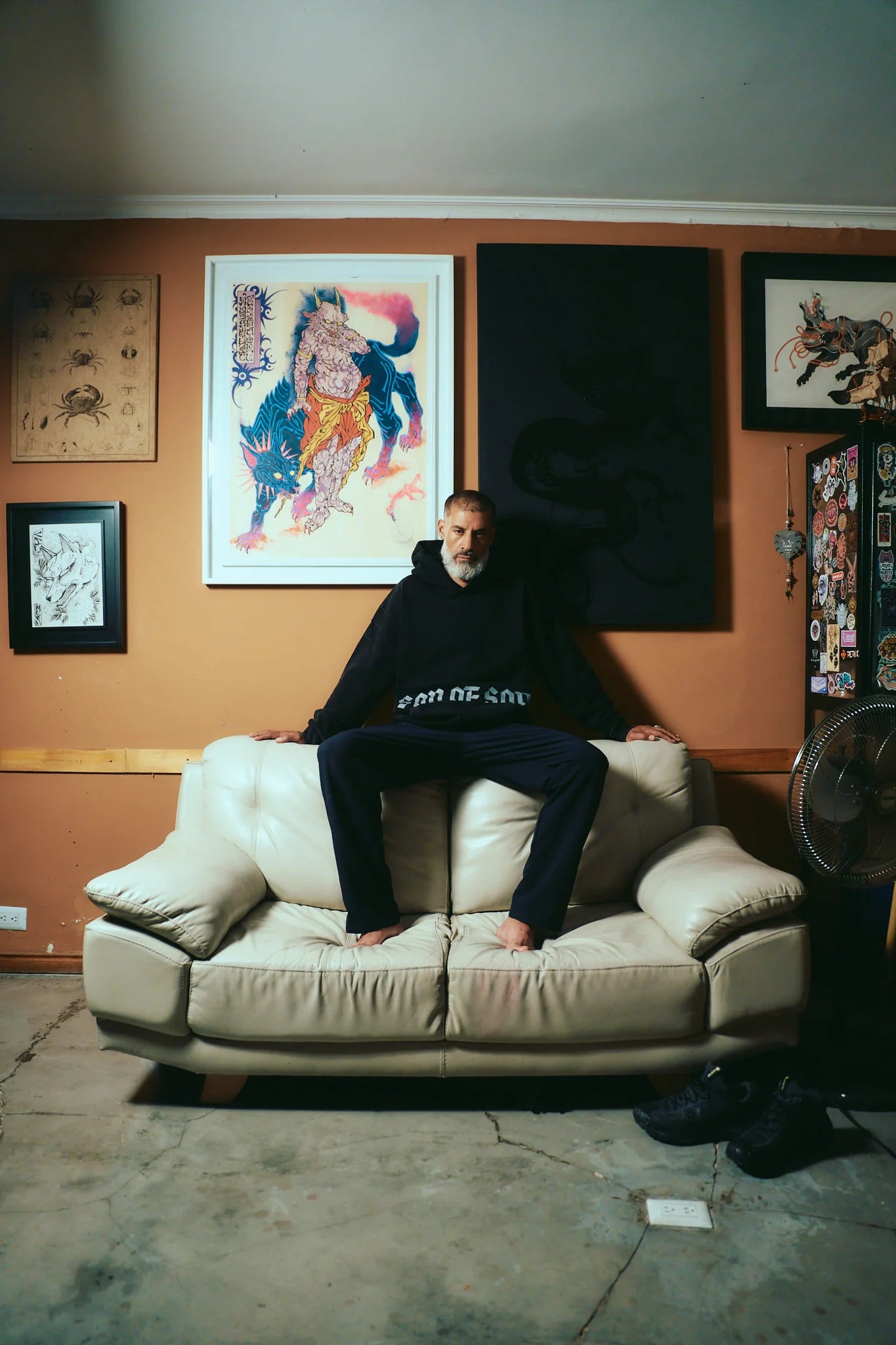 Son of son acid wash hoodie HD-015