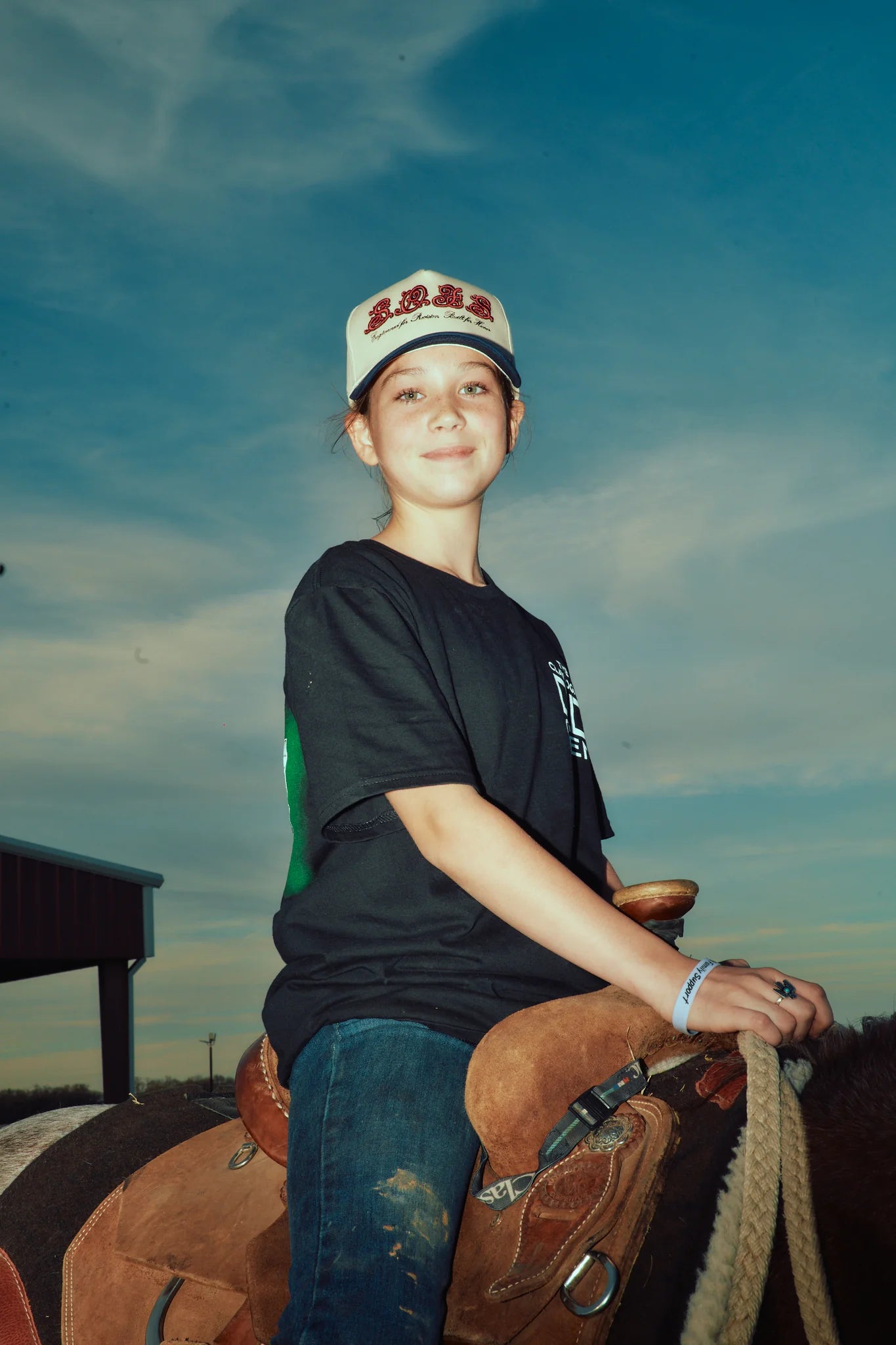 Son of son Territory issue — cream / navy PC-008