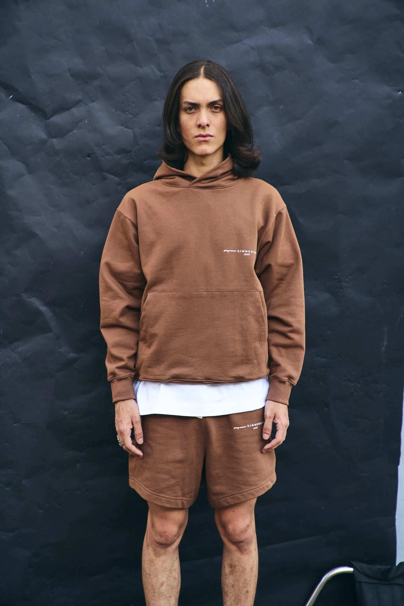 Sinners garments taupe shorts