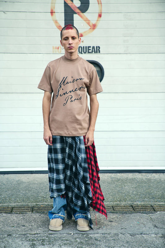 Sinners maison sinners taupe t-shirt