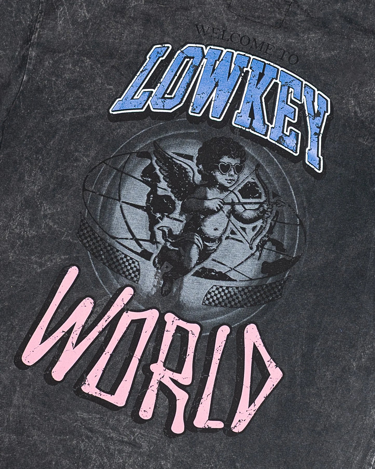 Lowkey camiseta negra wash - graphics 01