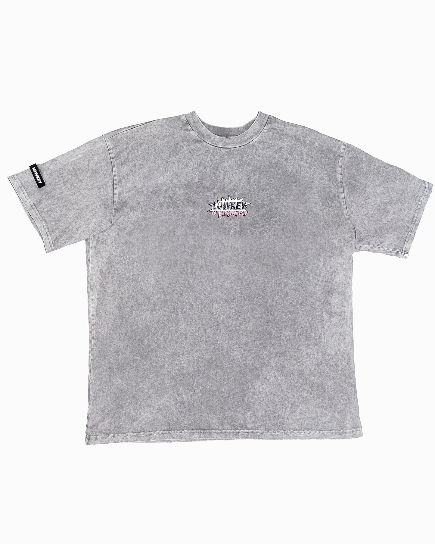 Lowkey camiseta gris wash - graphics 01