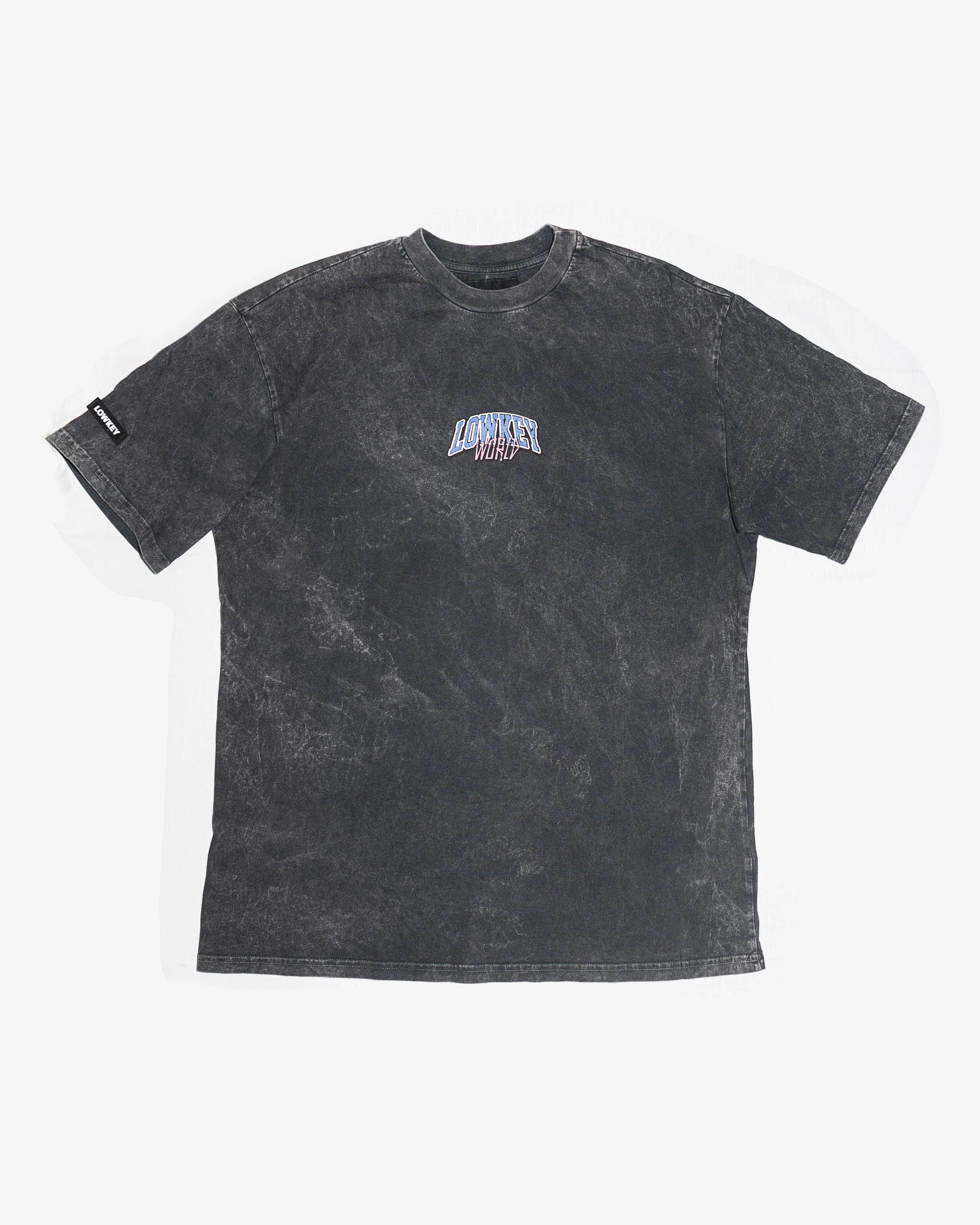Lowkey camiseta negra wash - graphics 01