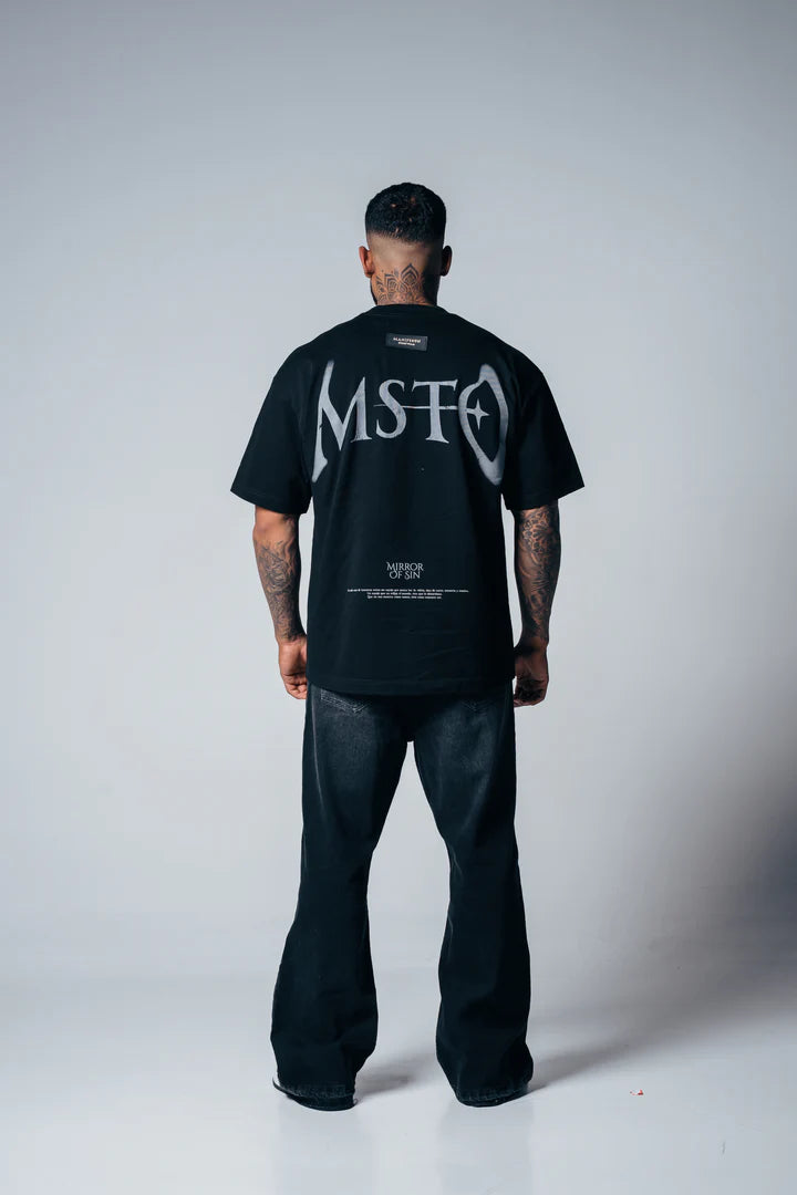 Manifesto Camiseta oversize básica mof negra