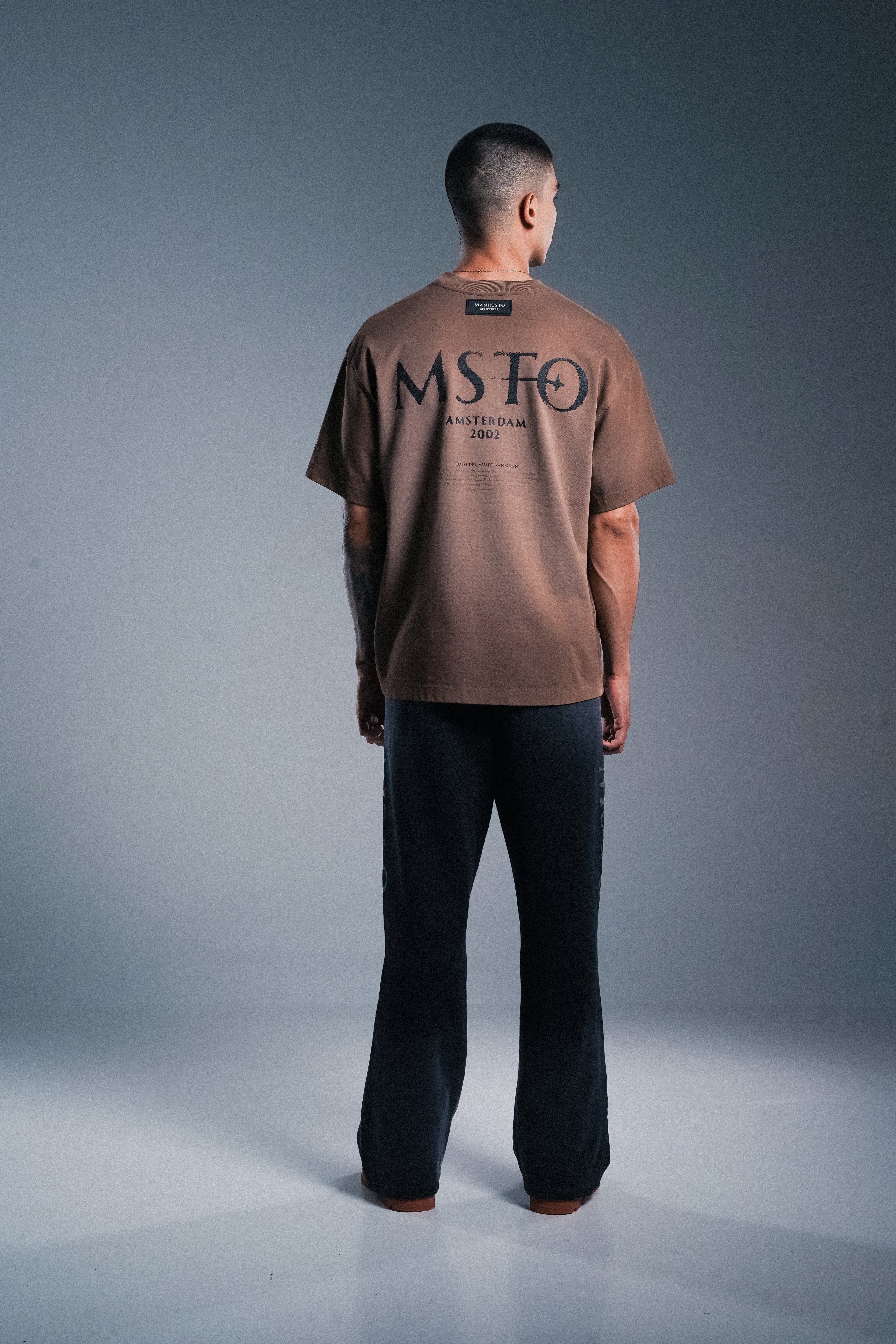 Manifesto camiseta oversize robo del museo van gogh