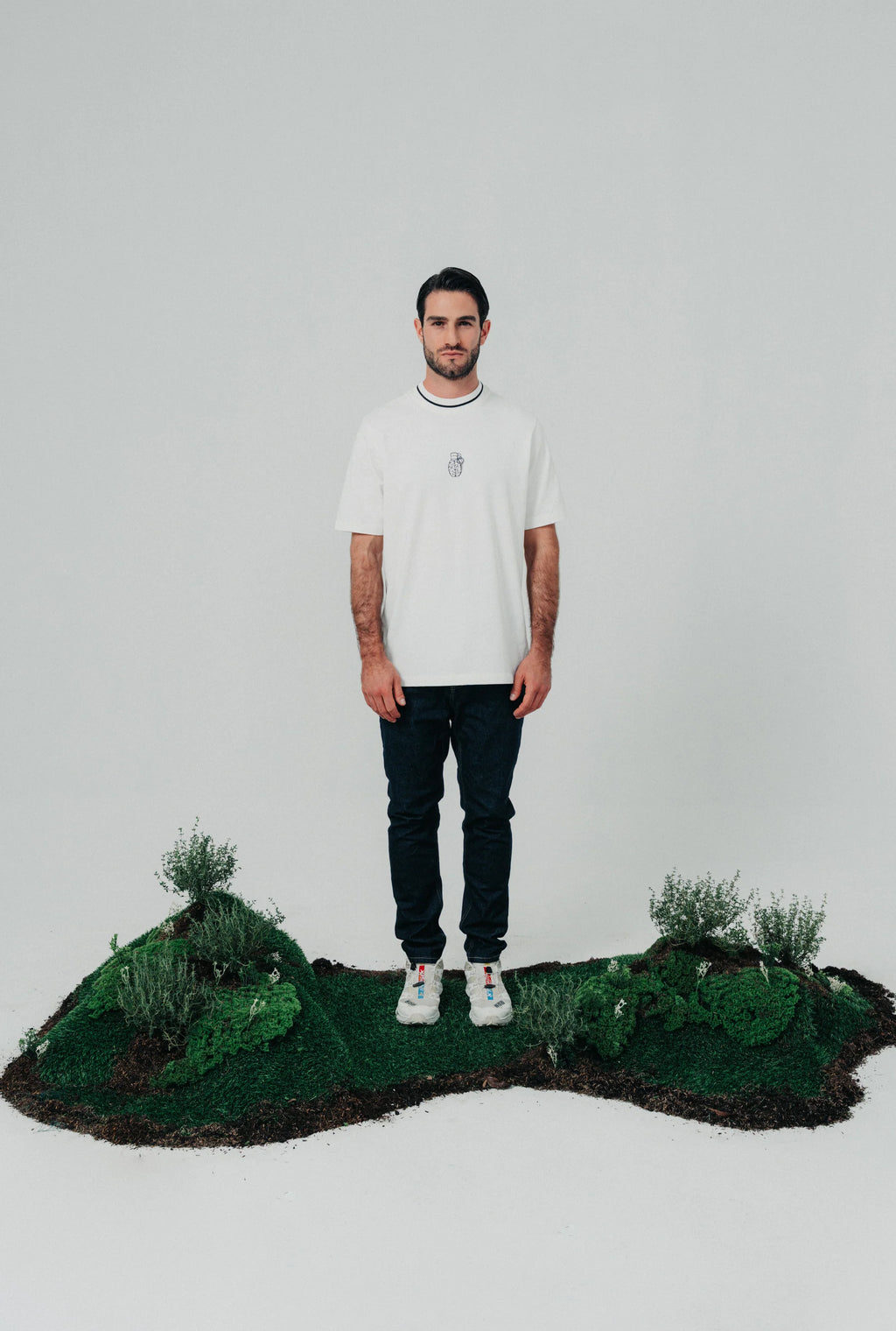 Blow up Cotton T-Shirt White CLF12-1010