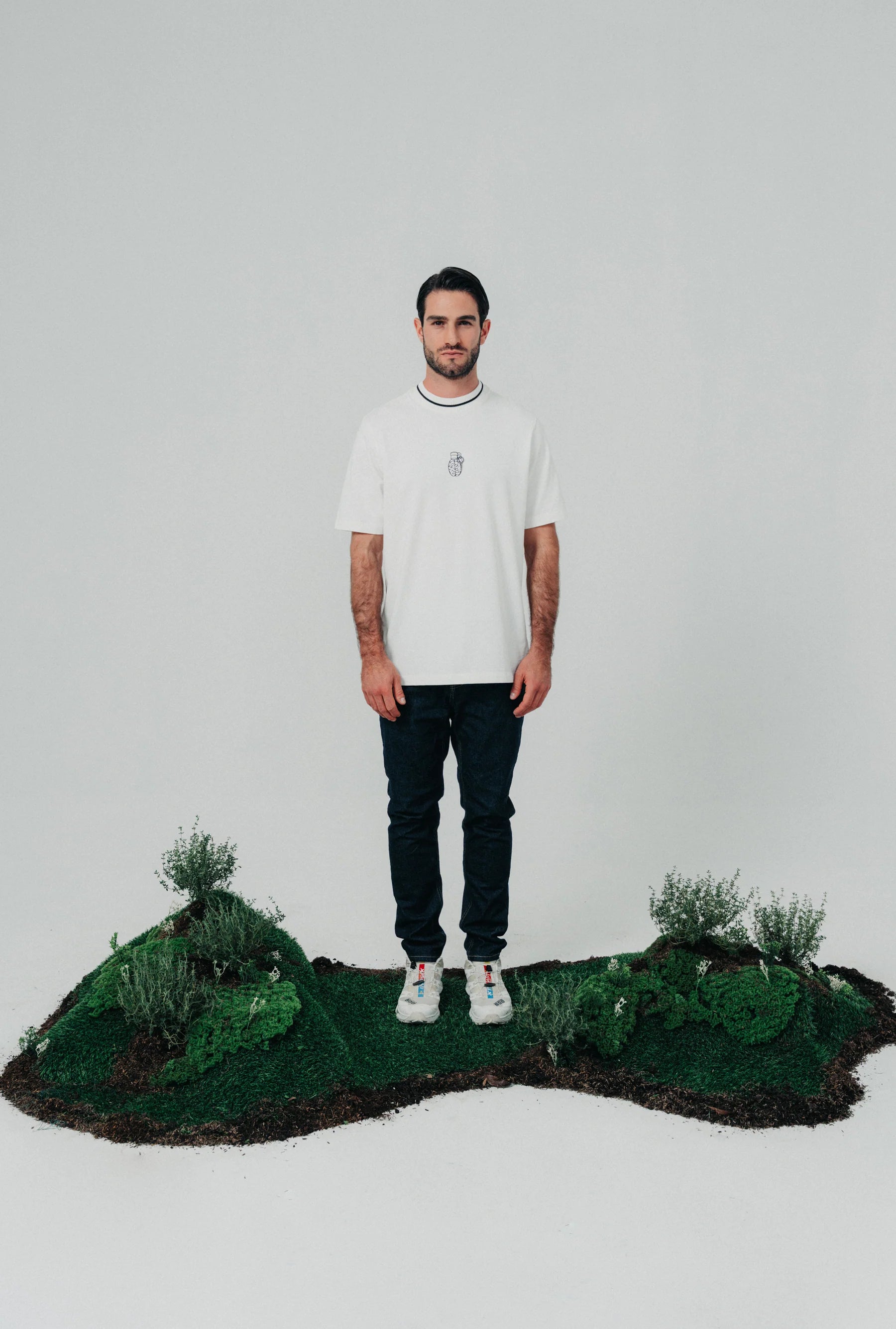 Blow up Cotton T-Shirt White CLF12-1010