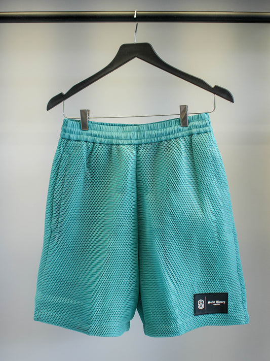 Saint Theory pantaloneta malla verde menta shorts