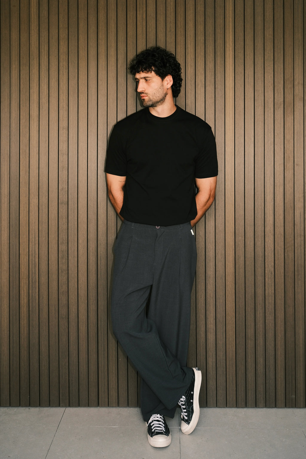 Birmano daisugi dark gray pant