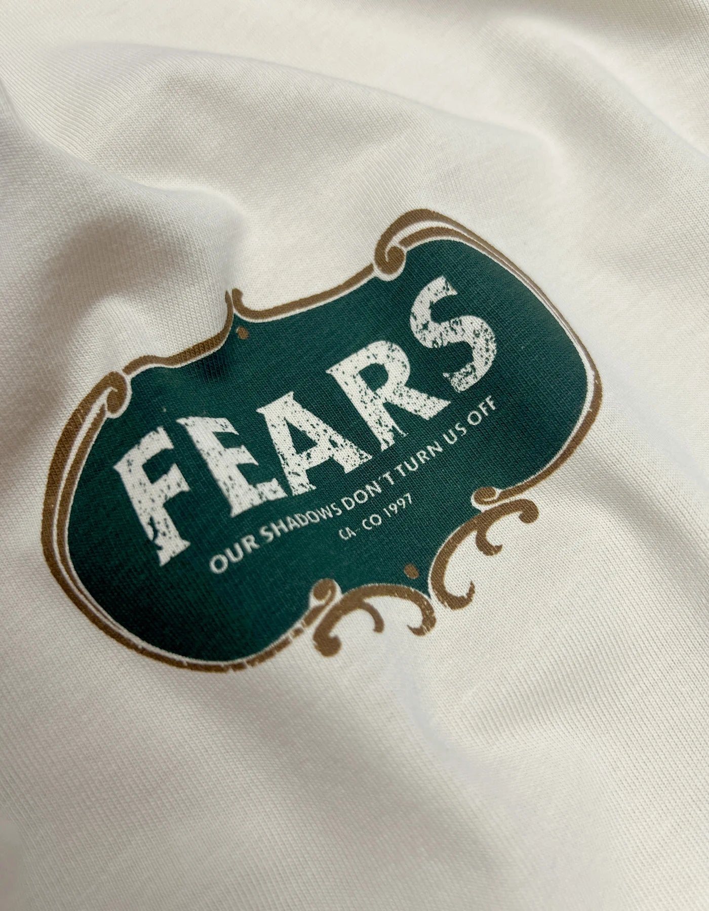 Fears Camiseta oversized courage- Crema