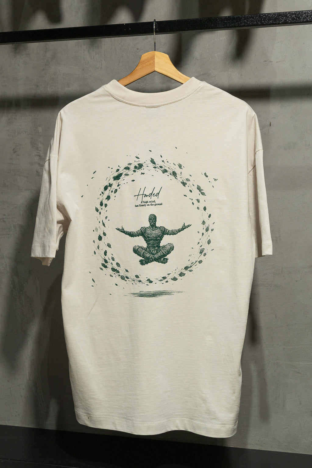 Hooded Zen Ivory T-Shirt