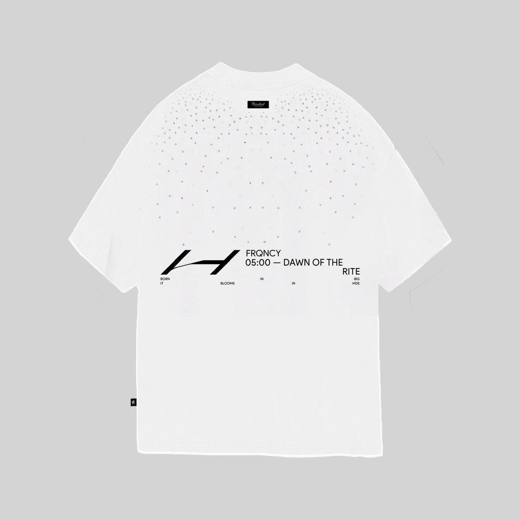 Hooded Bonus Track Frecuency White T-Shirt
