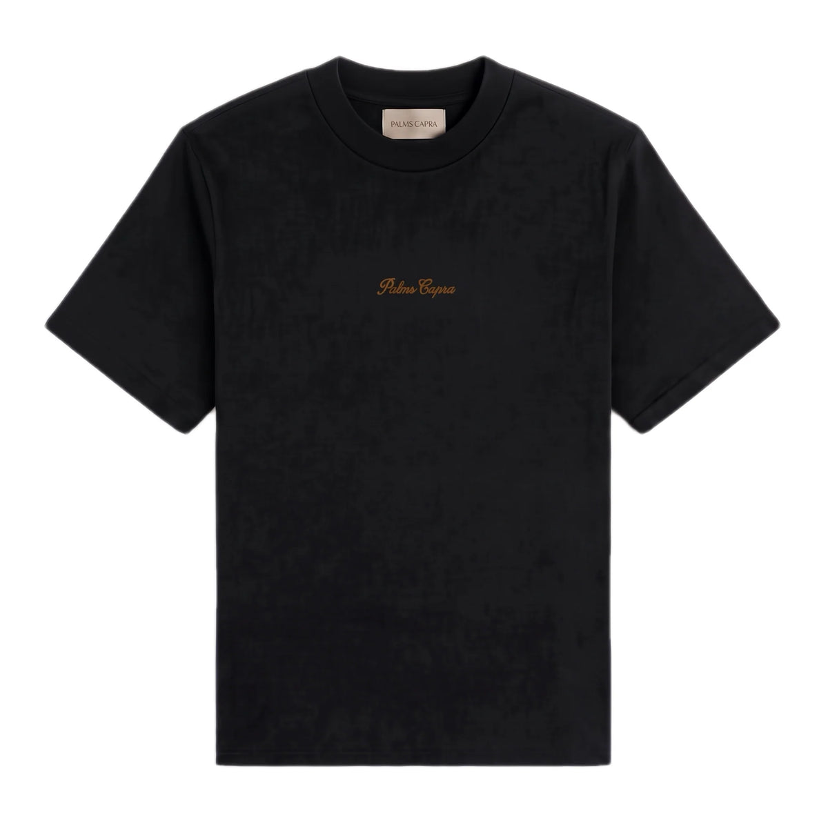 Palms Capra Embroidered Black Tshirt