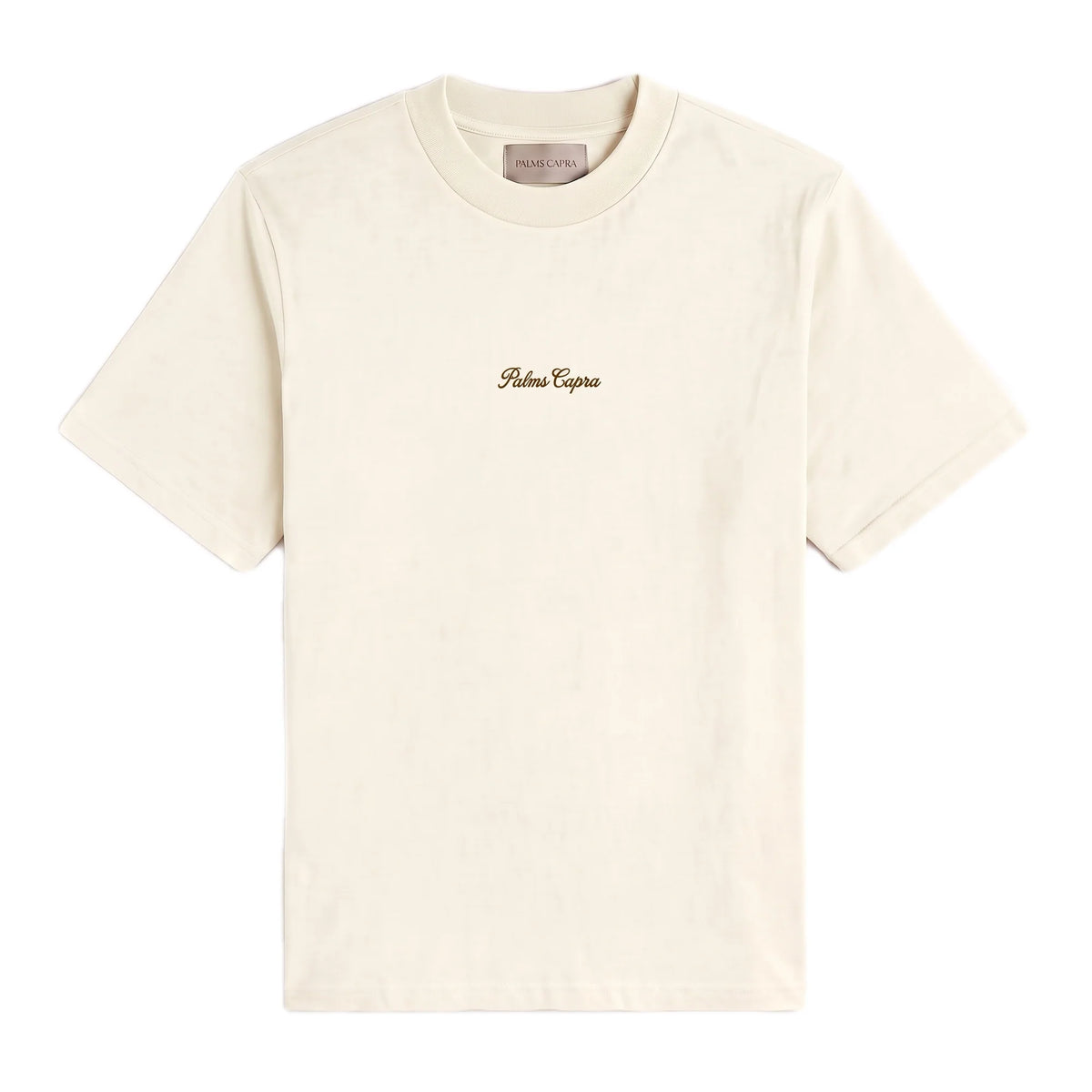 Palms Capra Embroidered Ivory Tshirt