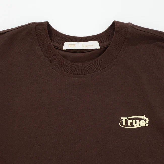 True Everyday Logo T-Shirt - Brown