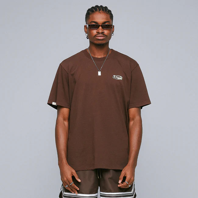 True Everyday Logo T-Shirt - Brown