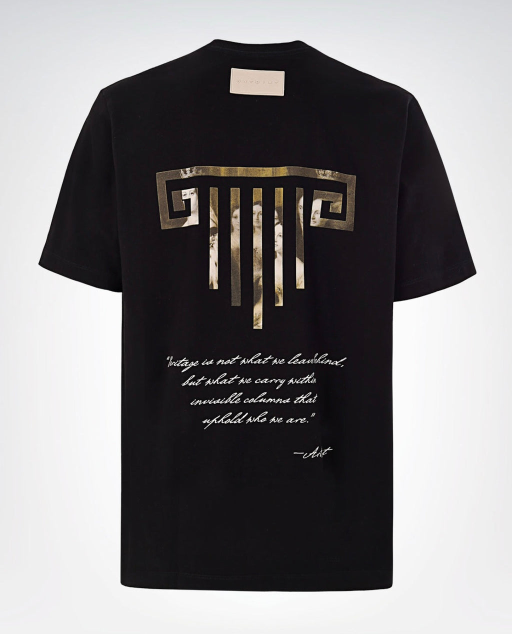 Artdist verse black t-shirt