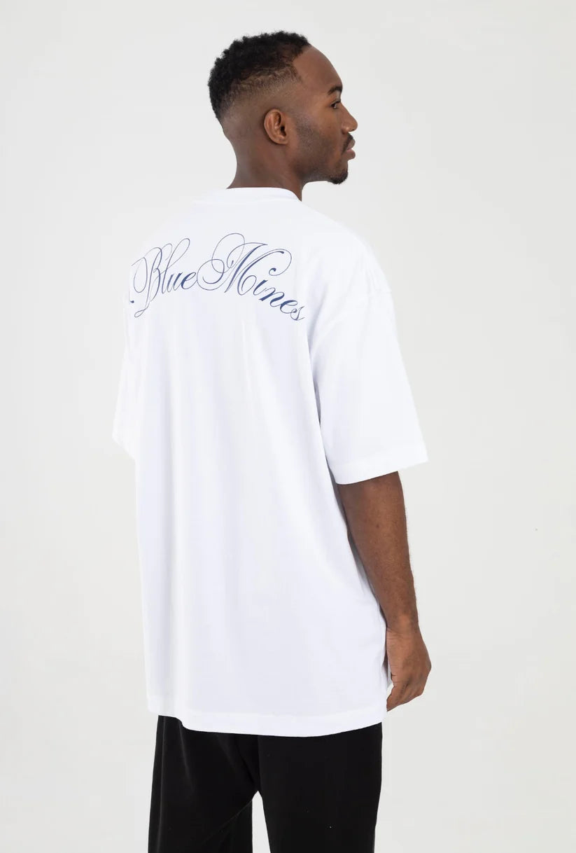 Artdist Blue Mines White T-shirt