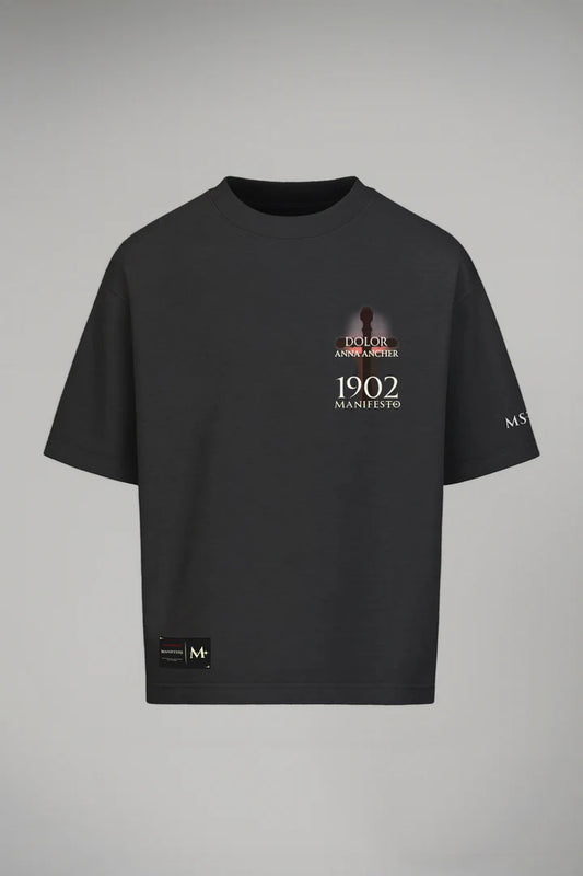 Manifesto camiseta oversize dolor cenizo