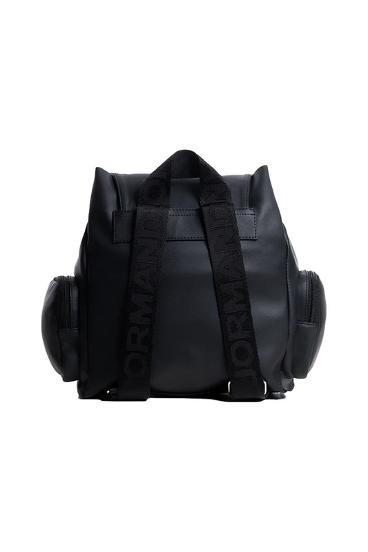 JORMANDS BLACK FLAP BACKPACK